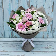 Букет цветов из:  Герберы, Альстромерии и Хризантемы #REPLACE_PRED# Серноводском Ставропольского края