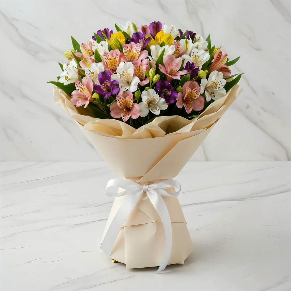 Букет цветов из: Альстромерии в Серноводском Ставропольского края