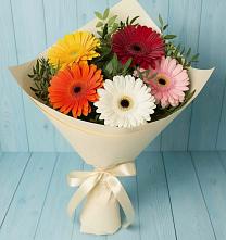Букет цветов из:  Герберы в Серноводском Ставропольского края