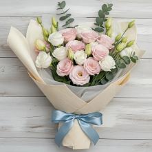 Букет цветов из:  Лизиантусы в Серноводском Ставропольского края