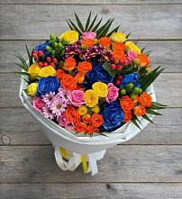 Букет цветов из:  Розы и Хризантемы в Серноводском Ставропольского края
