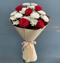 Букет цветов из:  Розы и Хризантемы #REPLACE_PRED# Серноводском Ставропольского края