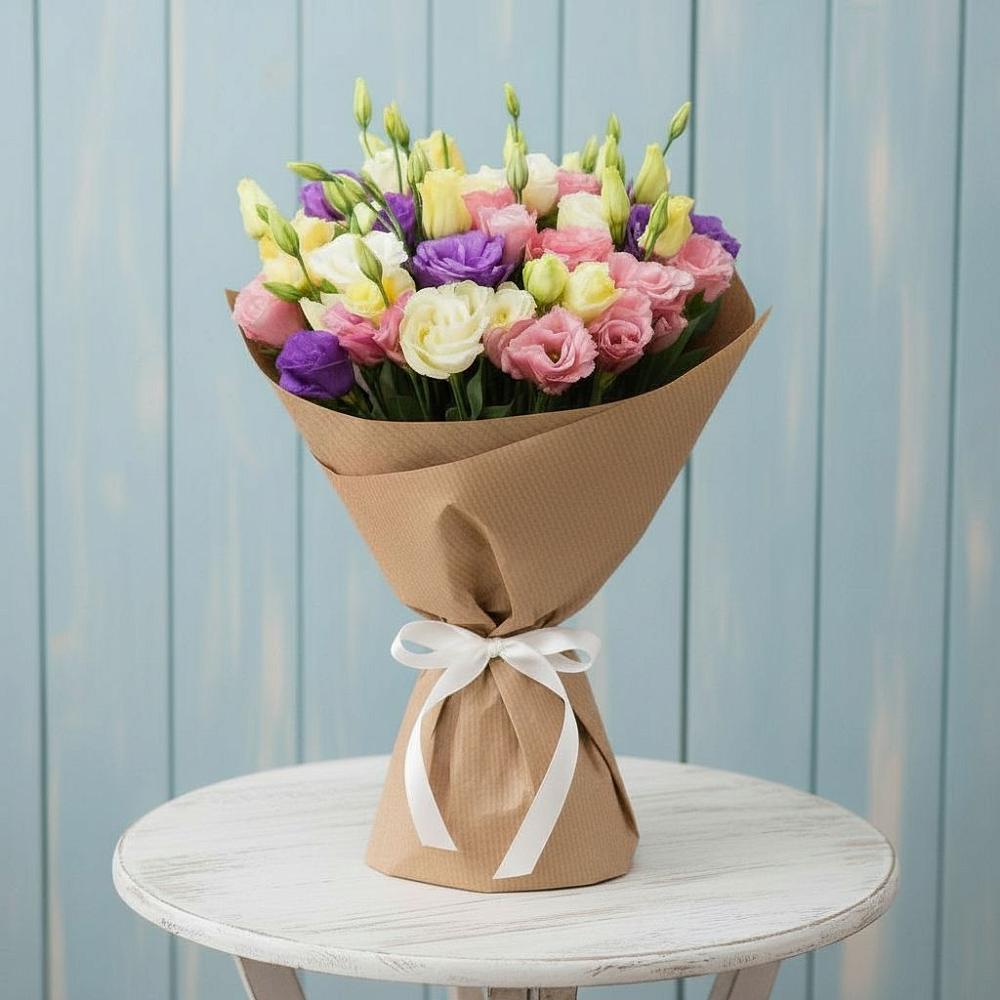 Букет цветов из: Лизиантусы в Серноводском Ставропольского края