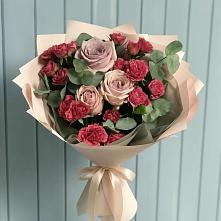 Букет цветов из:  Гвоздики и Розы #REPLACE_PRED# Серноводском Ставропольского края