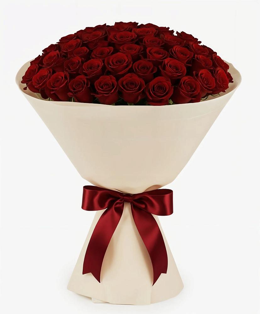 Букет 101 Бордовая роза Блэк Бакарра в Серноводском Ставропольского края