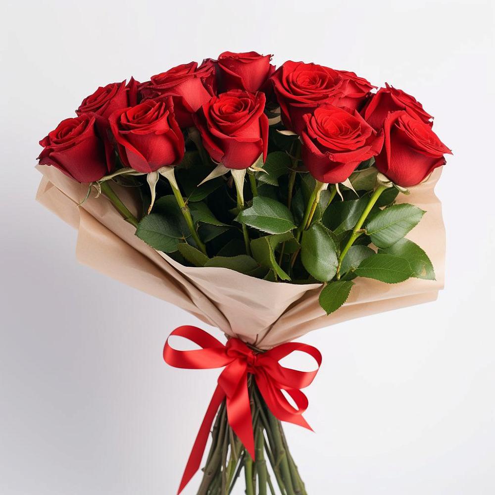 Букет 11 Красных роз Эдлесс Лав в Серноводском Ставропольского края