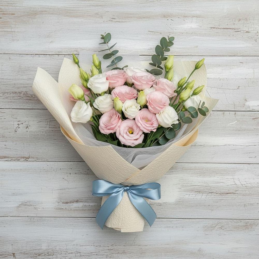 Букет цветов из: Лизиантусы в Серноводском Ставропольского края